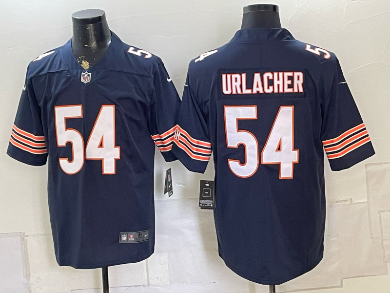 Men 2026 Chicago Bears #54 Urlacher blue Nike Limited NFL Jersey 080802